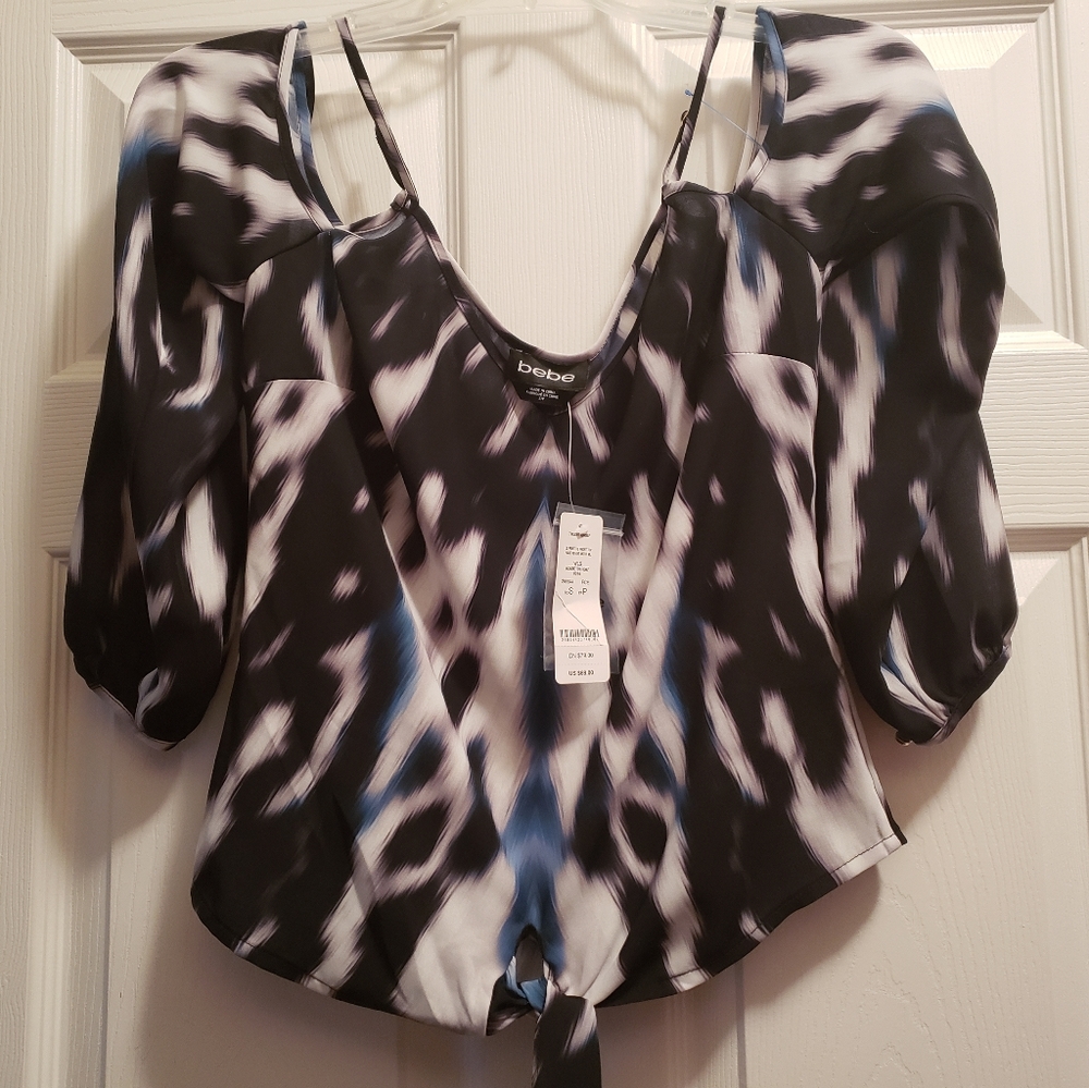 Bebe Cold Shoulder Blouse